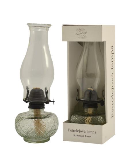 Lampa naftowa szklana 32,5cm KA173