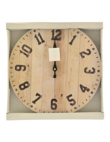 Zegar drewniany ścienny 34cm HLC0002