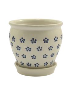 Doniczka ceramiczna 15x14cm z podstawką NIK22036