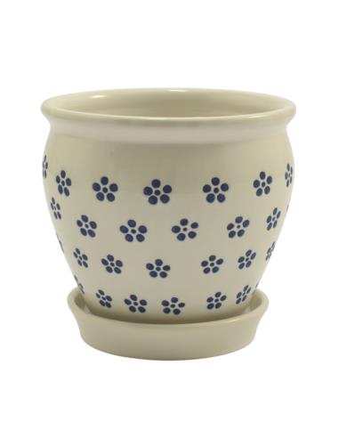 Doniczka ceramiczna 15x14cm z podstawką NIK22036