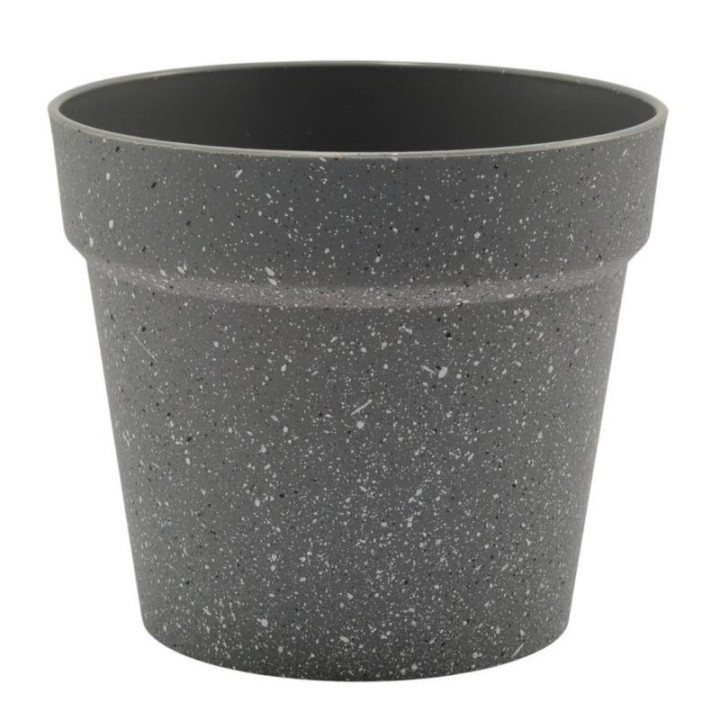 Doniczka plastikowa granitowa 18,5x21,5cm MRY5845