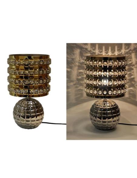 Lampa ceramiczna kula z abażurem DY17098