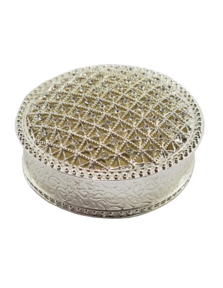 Szkatułka plater/srebrny 8,7cm 473-3112
