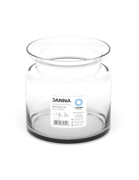Wazon szklany 15cm Aura słoik Trend Glass 35722GS