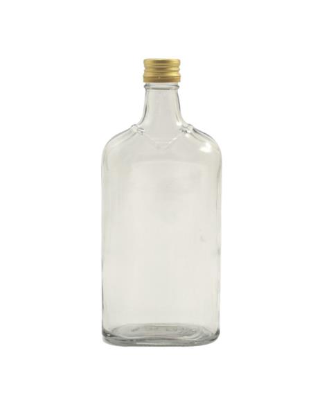 Butelka 0,5L z zakrętką płaska Fi28