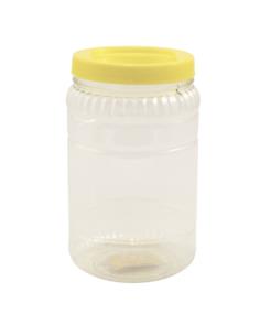 Słój plastikowy 2,0L PET żółta zakrętka