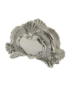 Serwetnik plater/srebrny 14,5x10x3,2cm 463-6053