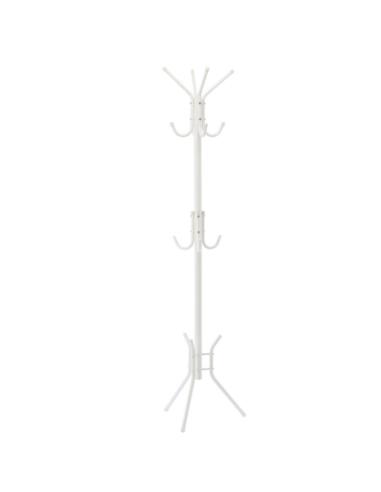 Wieszak stojący metalowy 178cm biały 5370