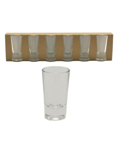 Kieliszki do wódki 25ml 6 sztuk Lufa gładkie