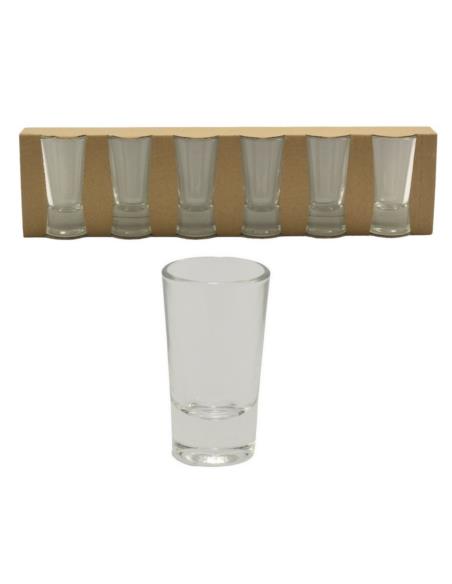 Kieliszki do wódki 25ml 6 sztuk Lufa gładkie