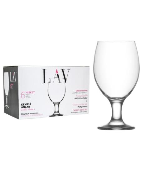 Szklanki do piwa 400ml 6szt Misket