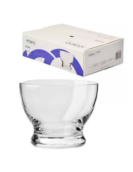 Pucharki do lodów 6 sztuk 260ml deserów Krosno Pure