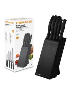 Noże w bloku 5 elementów Fiskars Control 1073023