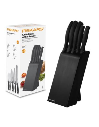 Noże w bloku 5 elementów Fiskars Control 1073023