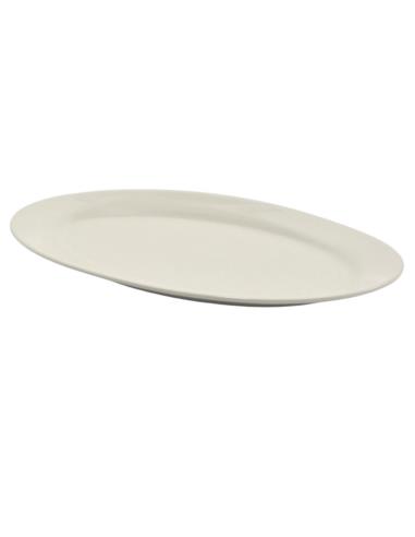 Półmisek ceramiczny biały 30cm owalny