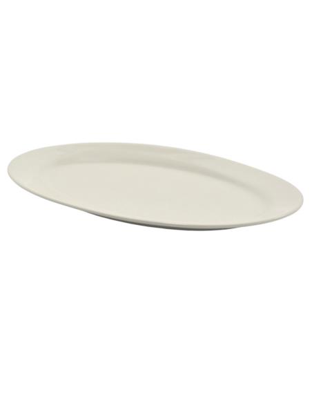 Półmisek ceramiczny biały 30cm owalny