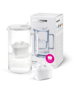Dzbanek Aquaphor Glass 2,5L biały szklany + wkład maxfor