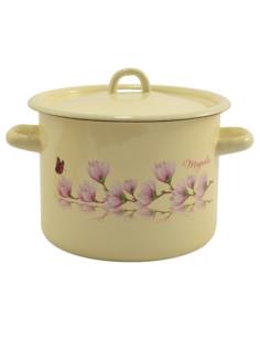 Garnek emalia 20cm 4,5L z/p Magnolia