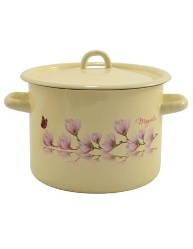 Garnek emalia 20cm 4,5L z/p Magnolia