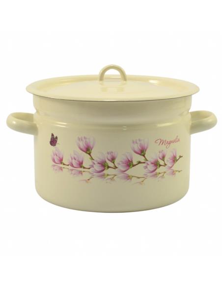 Garnek emalia 26cm 9L z/p Magnolia