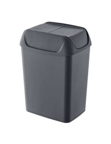 Kosz na śmieci 10L Flip antracyt
