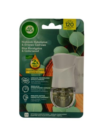 Odświeżacz powietrza Air Wick elektryczny eukaliptus urządzenie+wkład 19ml