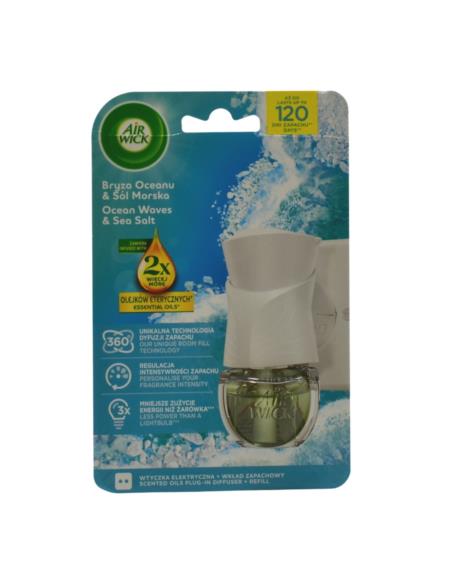 Odświeżacz powietrza Air Wick elektryczny bryza oceanu urządzenie+wkład 19ml
