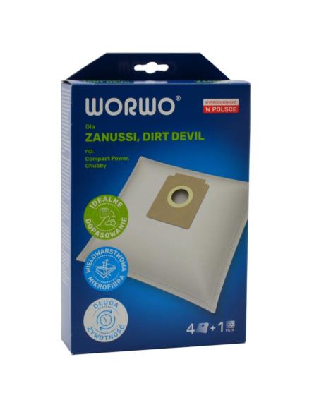 Worek do odkurzaczy Zelmer Zanussi, Dirt Devil ZMB07 4szt