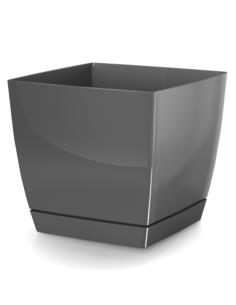 Doniczka Coubi 15cm grafit DUKP155 kwadrat