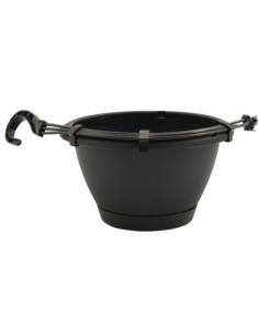 Doniczka wisząca Respena antracyt 24cm DREW240