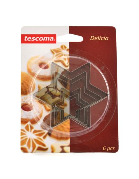 Wykrawaczki do ciastek 6szt Tescoma Delicia gwiazdki