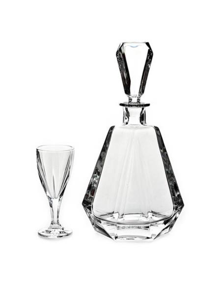 Karafka 500ml +6 kieliszków likier Bohemia Brilliancy