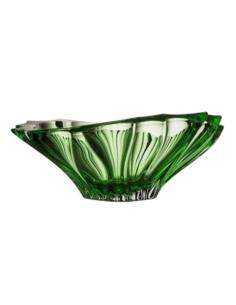 Salaterka kryształ Bohemia Plantica Green 22cm