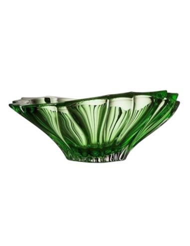Salaterka kryształ Bohemia Plantica Green 22cm
