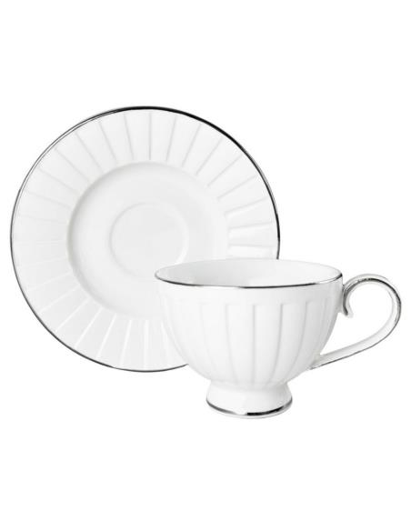 Serwis kawowy 12 elementów Lizbona white