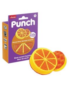 Zmywaki Vileda Punch pomarańcza 1szt mocny