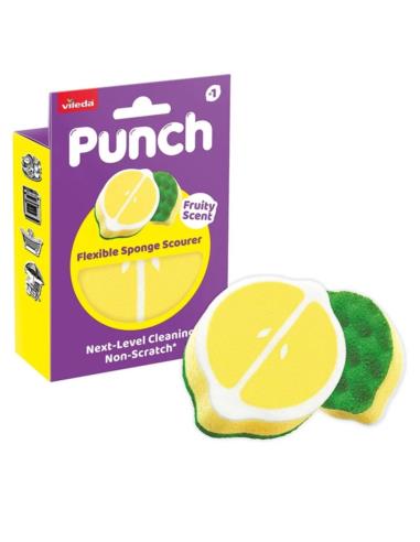 Zmywaki Vileda Punch cytryna 1szt mocny
