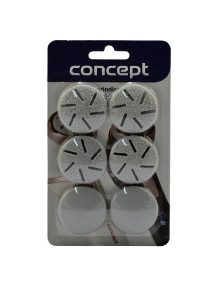 Głowica nakładki do pilnika Concept PN0005 ścierające zapas 6szt