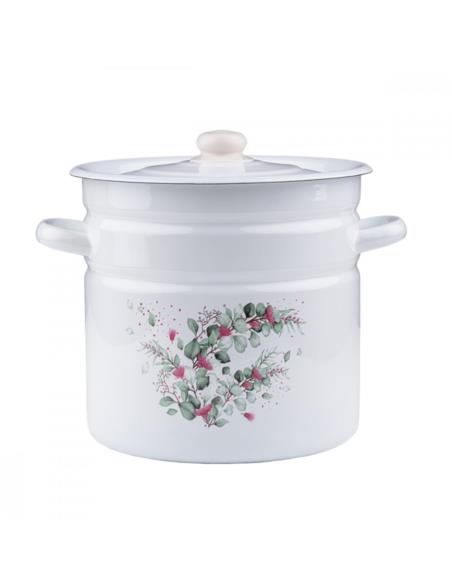 Garnek emalia 28cm 12L Eukaliptus z/p