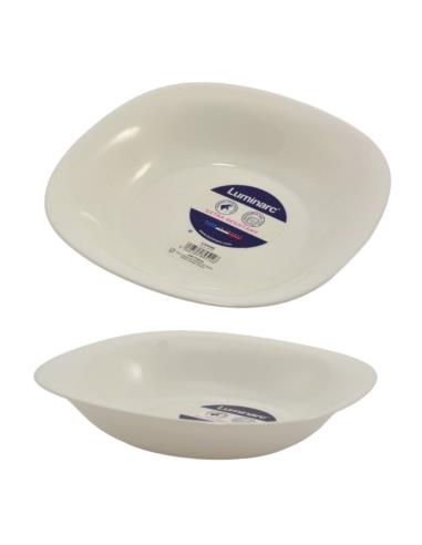 Talerz Carine biały głęboki 21cm L5406