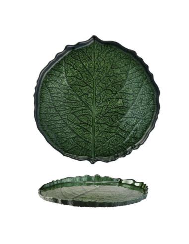 Talerz do ciasta szklany 24cm Green Aura AK212