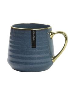Kubek ceramiczny 570ml granat/złoty Festa Italia