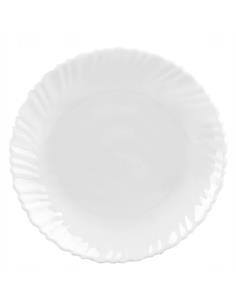 Talerz Agnes deserowy 19cm biały