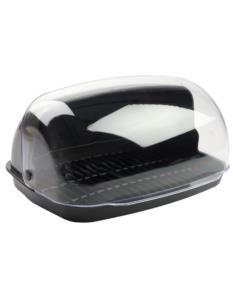 Chlebak plastikowy Maxi grafitowy 36x27x18cm