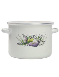 Garnek emalia Lawenda 16cm z/p FLD-L0096