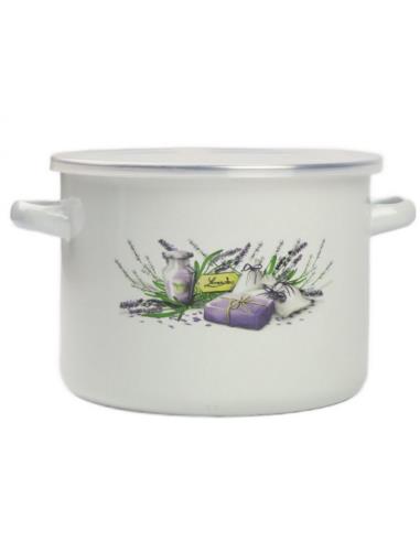 Garnek emalia Lawenda 16cm z/p FLD-L0096