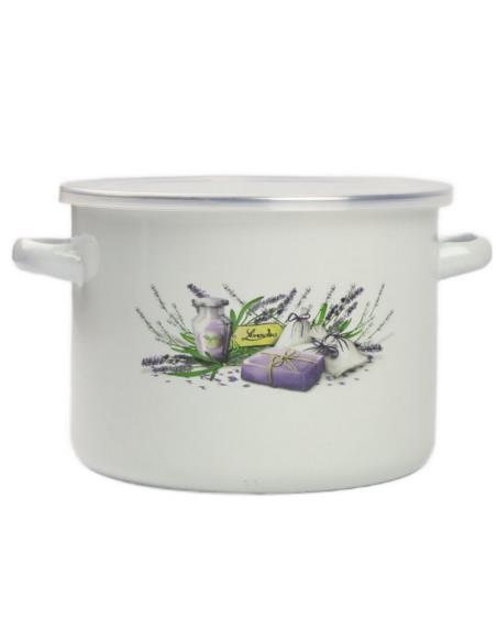 Garnek emalia Lawenda 16cm z/p FLD-L0096