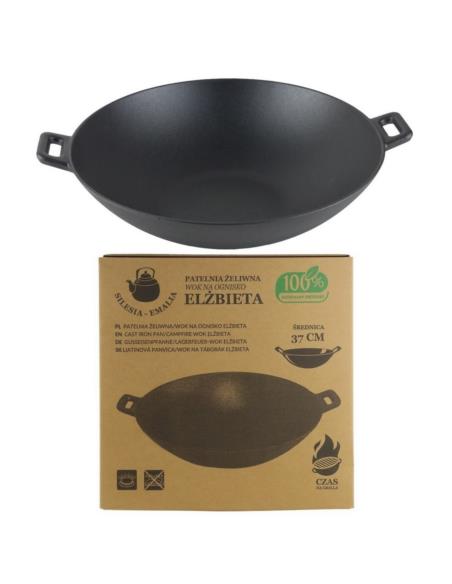 Patelnia wok żeliwna 327cm SEW37A