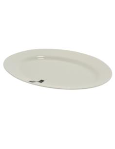 Półmisek szklany Blanca 30cm biały szkło hartowane