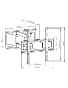 Uchwyt AR-70 23-55' 45kg regulacja w pionie i poziomie 2